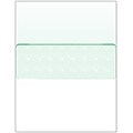 Zapco® 8 1/2 x 11 Security Check in the Middle Papers, Void Green, 500/Pack (CK10-500GRN)