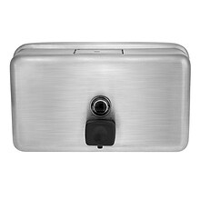 Alpine Industries Universal Wall Mounted Hand Soap Dispenser, Stainless Steel 2/Pack (424-SSB-2PK)