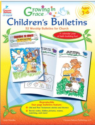Carson-Dellosa Growing in Grace Childrens Bulletins Resource Book