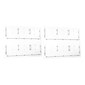 AdirOffice Wall Mounted Acrylic Magazine Rack with Adjustable Pockets, Clear, 2/Pack (640-3020-CLR-2PK)