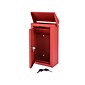 AdirOffice Heavy-Duty Drop Box Mailbox with Suggestion Cards, Large, Red (631-11-RED-PKG)