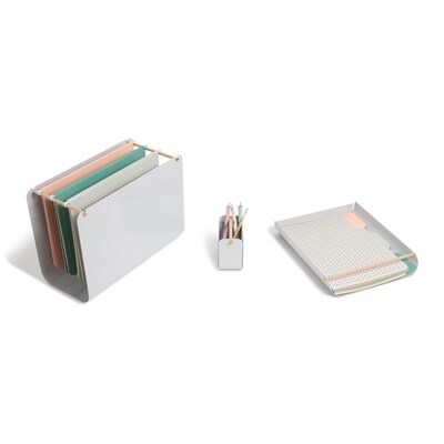 U Brands Arc Filing Value Pack Desk Organizer Set, Multicolor (4309U00-01)