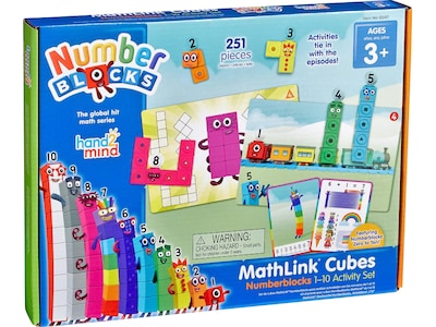 hand2mind Numberblocks MathLink Cubes 1-10 Activity Set (93417)