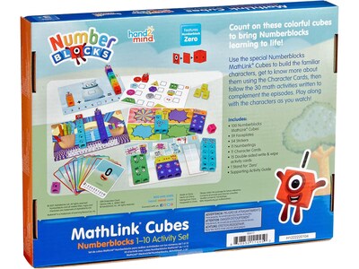 hand2mind Numberblocks MathLink Cubes 1-10 Activity Set (93417)