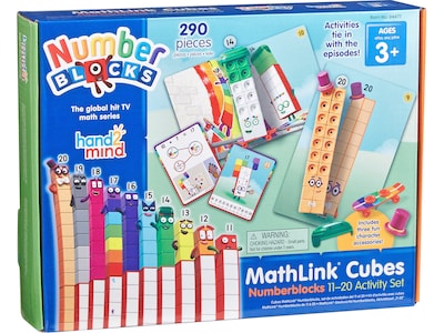 hand2mind Numberblocks MathLink Cubes 11-20 Activity Set (94477)