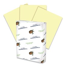 Hammermill Recycled Colored Paper, 20 lbs., 8.5 x 11, Canary, 5000 Sheets/Carton (103341)