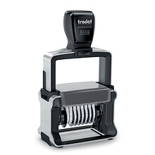 Trodat Professional 5558 Self-Inking Numberer, Eight Bands/Digits, Type Size: 2, Black