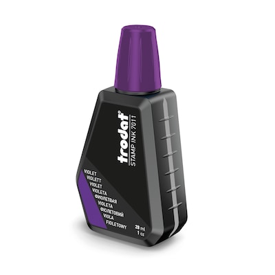 Trodat 28 ML (.9 oz.) Bottle Violet Stamp Pad Refill Ink