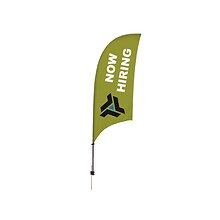 Full Color 8 Razor Sail Sign Kit,  2 Sided with Ground Spike