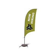 Full Color 8 Razor Sail Sign Kit,  2 Sided with Cross Base