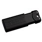 Verbatim PinStripe 256GB USB 3.2 Type-A Flash Drive, Black (49320)