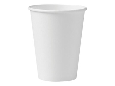 Solo Paper Hot Cup, 12 oz., White, 50 Cups/Pack (412WN-2050)