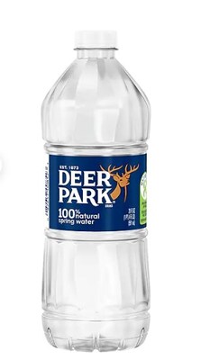 Deer Park 100% Natural Spring Water, Regular Flavor, 700ml Bottles with Sport Cap, 24/Carton (122551