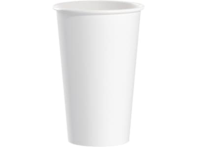Solo Paper Hot Cup, 16 Oz., White, 50 Cups/Pack (316W-2050)