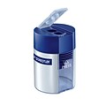 STAEDTLER Manual Pencil Sharpener, Blue/Silver (512 001 BK 03)