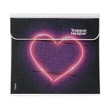 Mead Trapper Keeper 1 3-Ring Non-View Binder, Neon Heart (260038G-ECM)