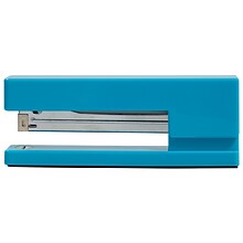 JAM Paper Modern Desktop Stapler, 10 Sheet Capacity, Blue (337BUZ)