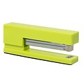 JAM Paper Modern Desktop Stapler, 10 Sheet Capacity, Lime Green (337GR)