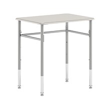 HON SmartLink 26W Rectangle Student Desk, White/Platinum Metallic, 2 Per Carton (HONRECT2026EG1)