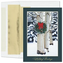 Custom Serene Beauty Cards, with Envelopes, 5 5/8 x 7 7/8 Holiday Card, 25 Cards per Set