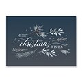 Custom Natures Boughs Cards, with Envelopes, 7 x 5 Holiday Card, 25 Cards per Set
