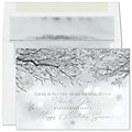 Custom Glistening Appreciation Cards, with Envelopes, 7 7/8 x 5 5/8 Holiday Card, 25 Cards per Set