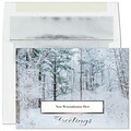 Custom Forest Wonderland Cards, with Envelopes, 7 7/8 x 5 5/8 Holiday Card, 25 Cards per Set