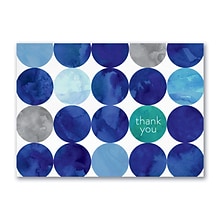 Custom Gracious Blues Cards, with Envelopes, 7 7/8 x 5 5/8 Thank You Card, 25 Cards per Set