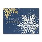 Custom Midnight Snow Cards, with Envelopes, 7 7/8" x 5 5/8" Holiday Card, 25 Cards per Set