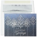 Custom Midnight Snowfall Cards, with Envelopes, 7 7/8 x 5 5/8 Holiday Card, 25 Cards per Set