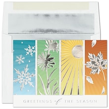 Custom Colors of the Seasons Cards, with Envelopes, 7 7/8 x 5 5/8 Holiday Card, 25 Cards per Set