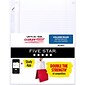 Five Star Reinforced College Ruled Filler Paper, 8.5" x 11", 100 Sheets/Pack (17102/17010)