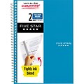 Staples® Accel 2-Subject Spiral Notebook, 9.5 x 6, College Ruled, 100 Sheets, Assorted Colors (061