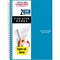 Staples® Accel 2-Subject Spiral Notebook, 9.5" x 6", College Ruled, 100 Sheets, Assorted Colors (06180)