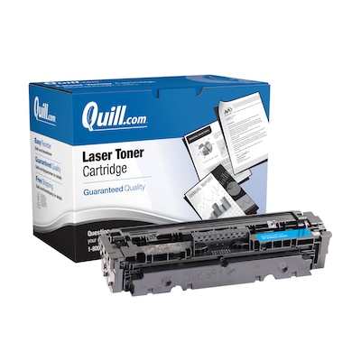 Quill Brand® Remanufactured Cyan High Yield Toner Cartridge Replacement for HP 414X (W2021X) (Lifeti