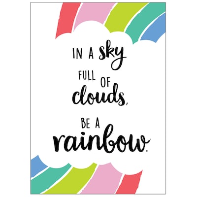 Creative Teaching Press® Rainbow Doodles Inspire U, 13-3/8 x 19 In A Sky Full of Clouds… Poster (C