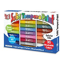 Kwik Stix  Solid Tempera Paint, 30 Assorted Colors Art Set (TPG681)