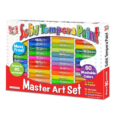 Kwik Stix  Solid Tempera Paint, 60 Assorted Colors Art Set (TPG690)