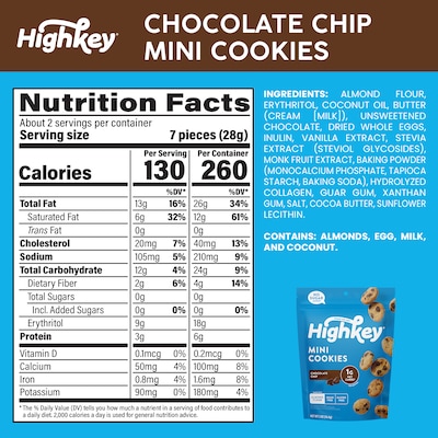 HighKey Variety Pack (Choc. Chip, Vanilla, Snickerdoodle), 2oz, 6ct (600-00274)