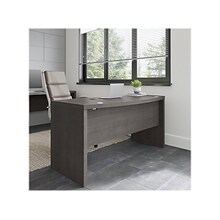Bush Business Furniture Echo 60W Bow Front Desk, Charcoal Maple (KI60305-03)