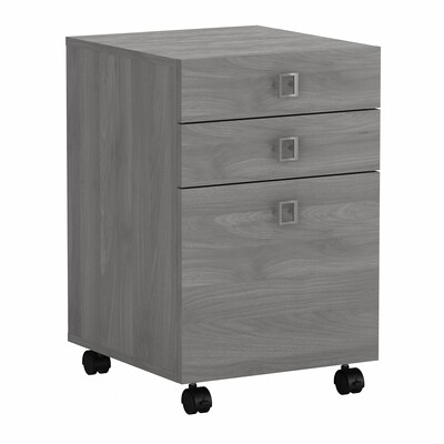 Bush Business Furniture Echo 3 Drawer Mobile File Cabinet, Modern Gray (KI60401-03)