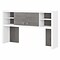 Bush Business Furniture Echo 60W Hutch, Pure White/Modern Gray (KI60503-03)