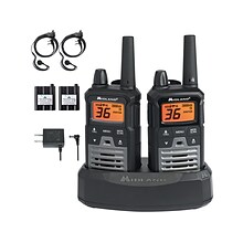 MIDLAND RADIO X-Talker Two Way Radio, Black/Gray, 2/Pair (T290VP4)