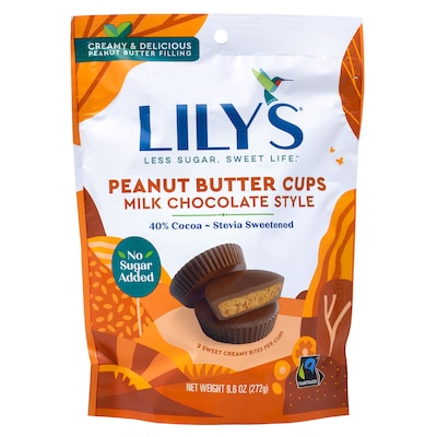 Lily's Milk Chocolate Peanut Butter Cups, 9.6 oz. (220-02042)