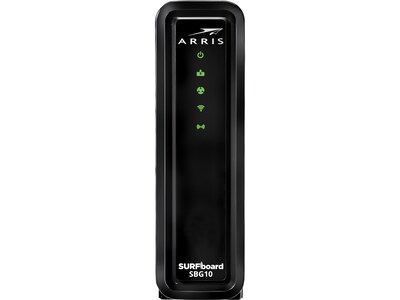 Arris SURFboard SBG10 Desktop DOCSIS 3.0 Cable Modem & Wi-Fi Router, Black (1000884)