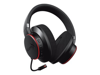 Creative Sound Blasterx H6 Stereo Over-the-Ear Gaming Headset, Black (70GH039000000)