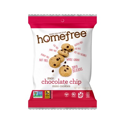 HomeFree Gluten Free Mini Chocolate Chip Cookies, 1.1 oz., 10/Pack (307-00360)