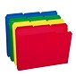 Smead Poly File Folder, 1/3-Cut- Tab Letter Size, Assorted Colors, 24/Box (10500)