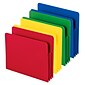 Smead Heavy Duty Poly File Pockets, 3-1/2" Expansion, Letter Size, Assorted Colors, 4/Box (73500)