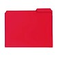 Smead Poly File Folder, 1/3-Cut- Tab Letter Size, Red, 24 per Box (10501)